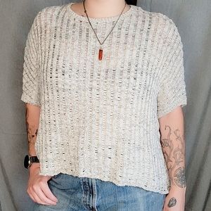 World Market Woven Flowy Top